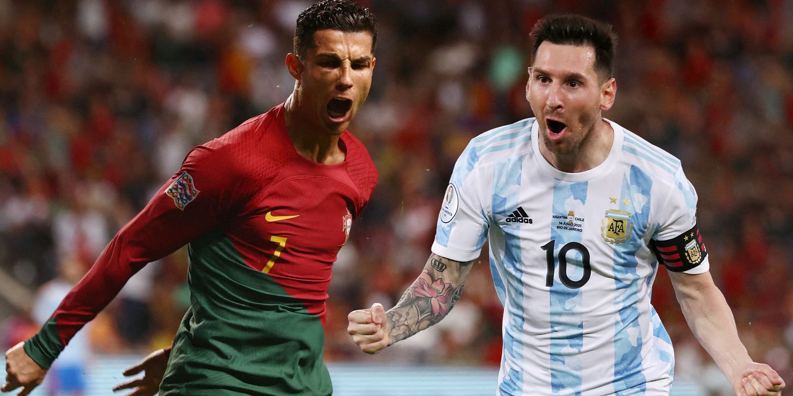 Imagem ilustrativa da matéria: Cristiano Ronaldo e Lionel Messi preparam "última dança" na Copa