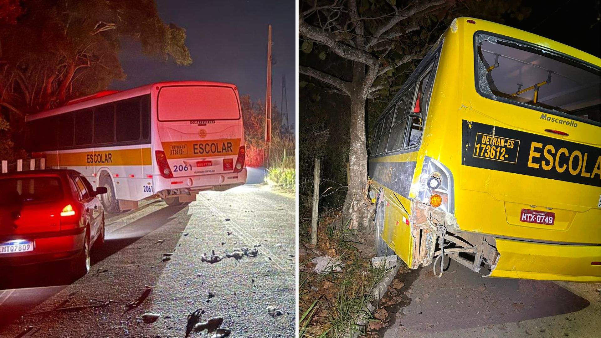 Imagem ilustrativa da matéria: Dois acidentes envolvendo ônibus escolares são registrados no Sul do ES