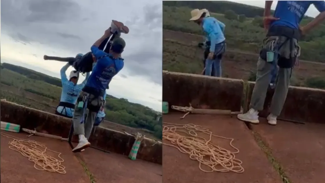 Imagem ilustrativa da matéria: Mulher morre ao ser jogada de 40 metros de altura sem cordas