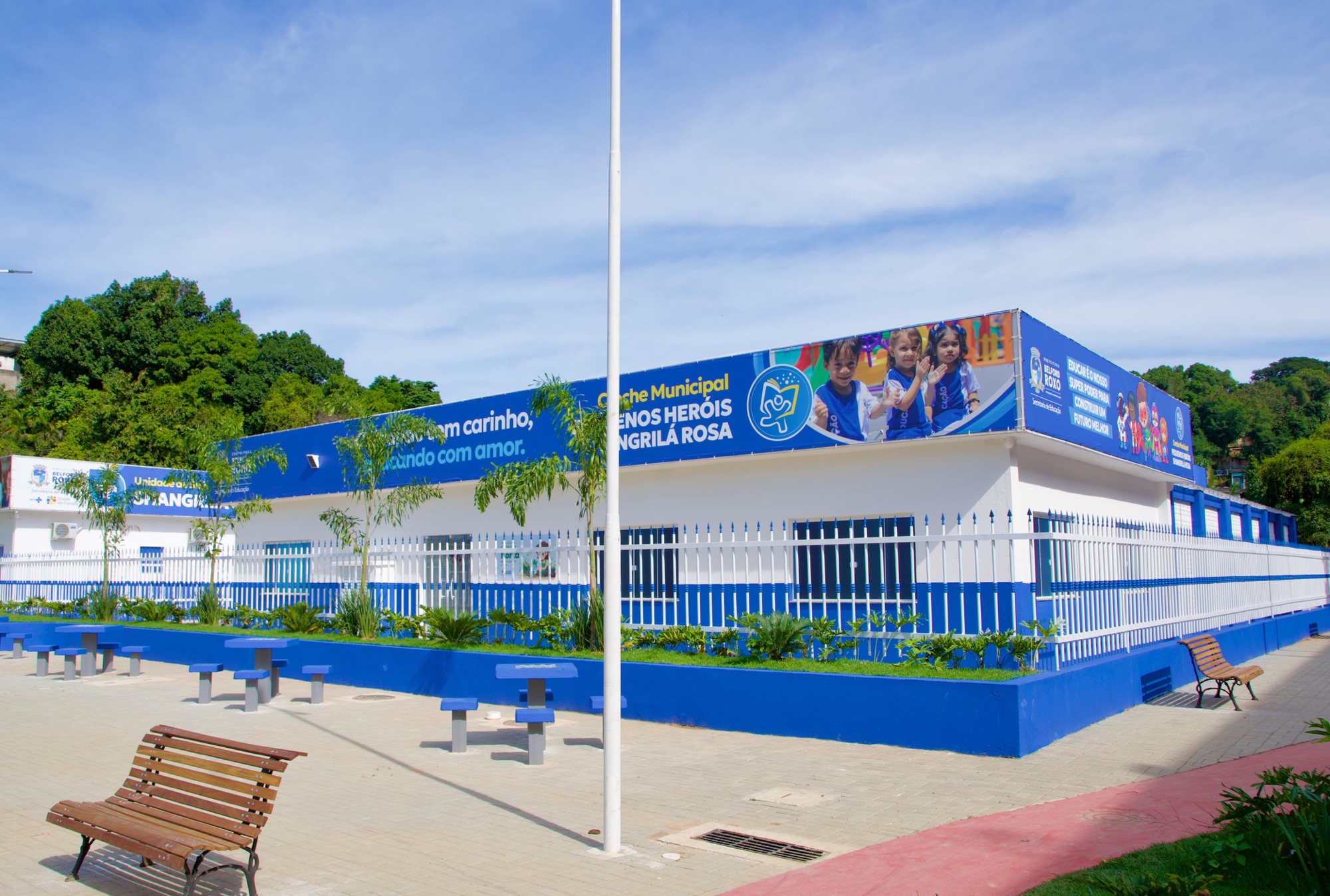 Imagem ilustrativa da matéria: Prefeitura de Belford Roxo inaugura Complexo Shangrilá Rosa com creche, CRAS, Unidade de Saúde da Família e praça