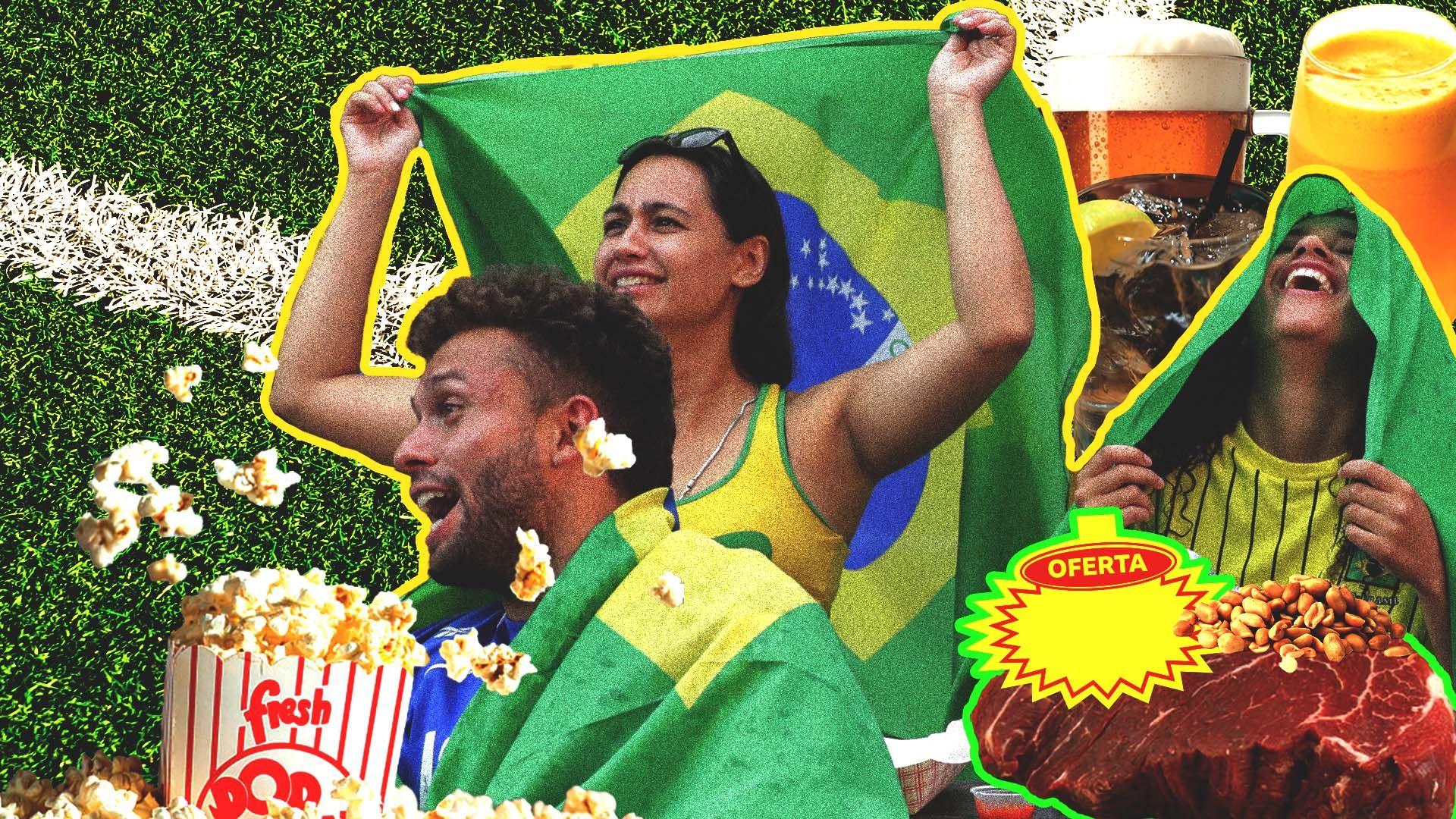 Imagem ilustrativa da matéria: Torcer para o Brasil está mais caro? A alta do preço da carne, da cerveja e de outros itens para assistir aos jogos da Copa